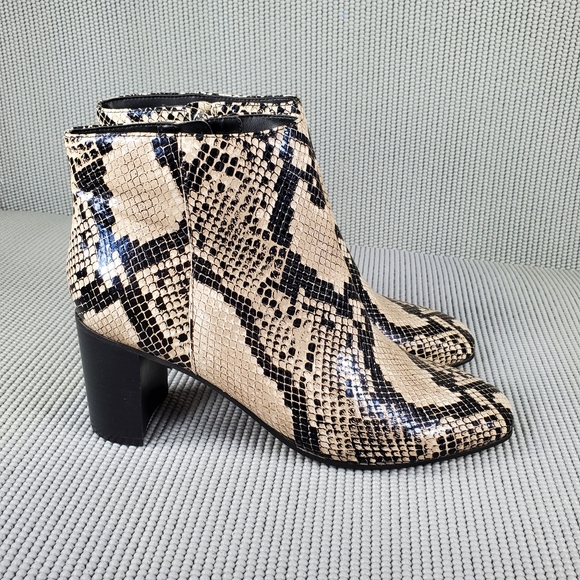 Marc Fisher snake skin leather booties - Picture 6 of 11